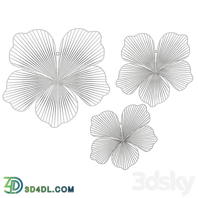 Wall Decor Wall panel flowers