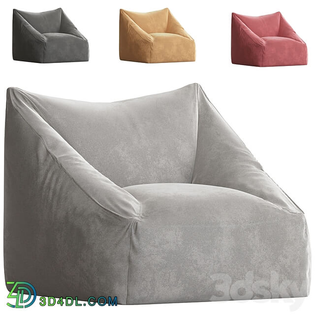 Cooper Velvet Bean Bag chair