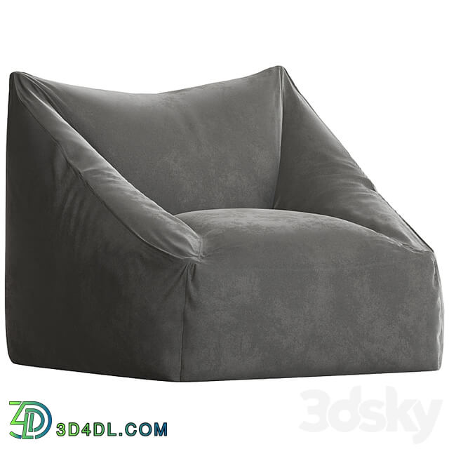 Cooper Velvet Bean Bag chair