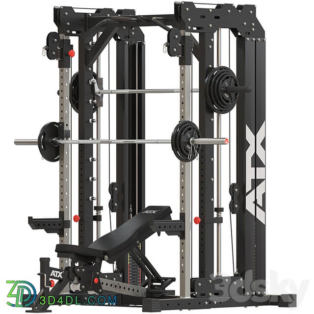 Home Gym ATX Smith Cable Rack Weight Stack
