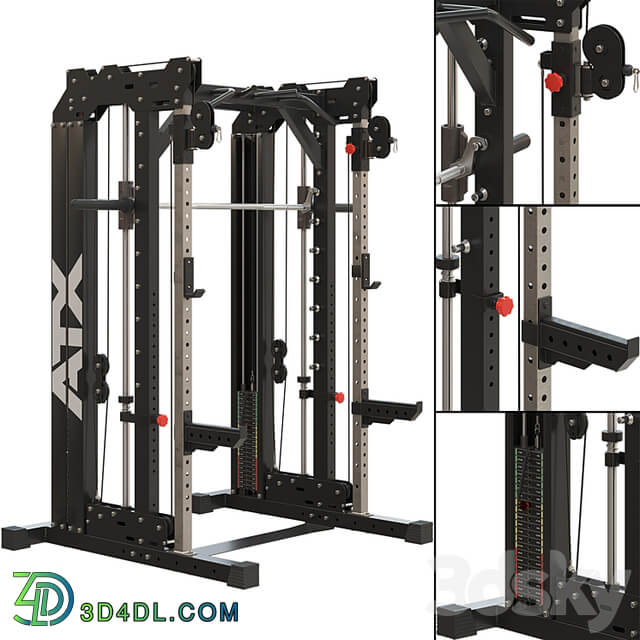 Home Gym ATX Smith Cable Rack Weight Stack