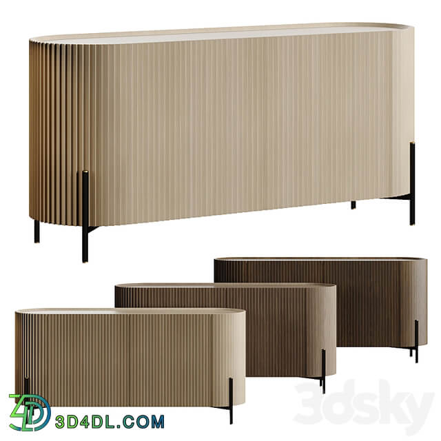 Lou Mindi Wood Sideboard