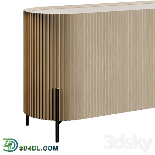 Lou Mindi Wood Sideboard