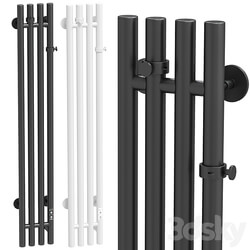 Electric towel warmer EWRIKA Penelope V 120x15, white, black 