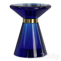 Side table Blue Glass 