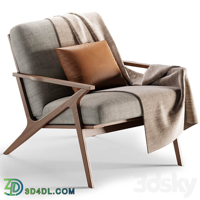 Cavett Wood Frame Accent Chair