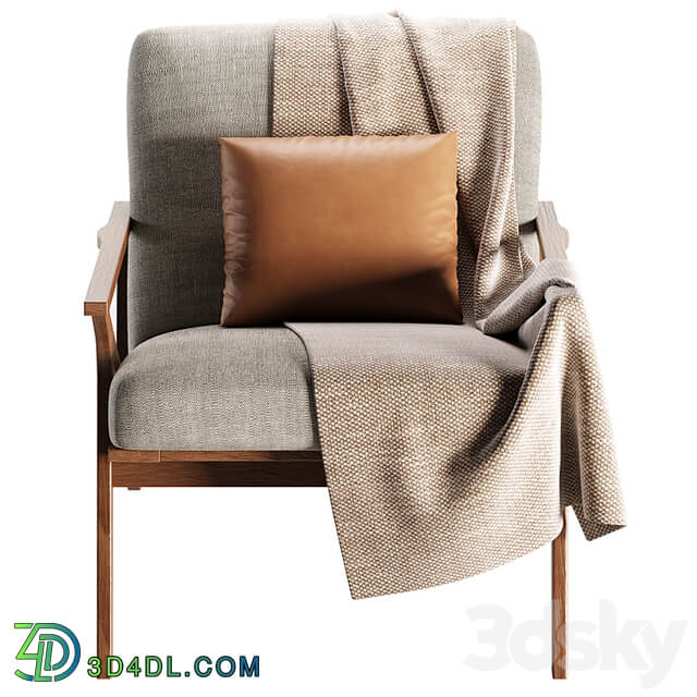 Cavett Wood Frame Accent Chair