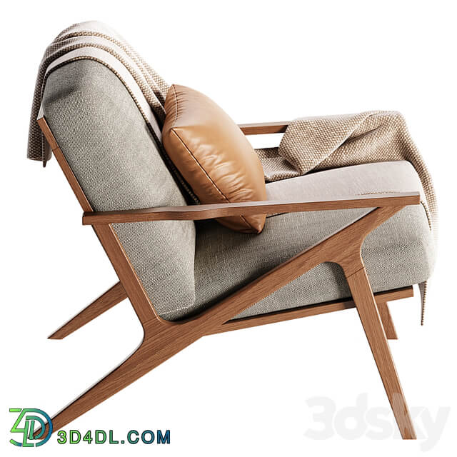 Cavett Wood Frame Accent Chair