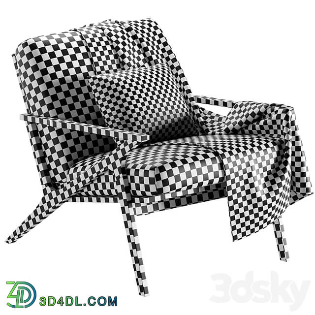 Cavett Wood Frame Accent Chair