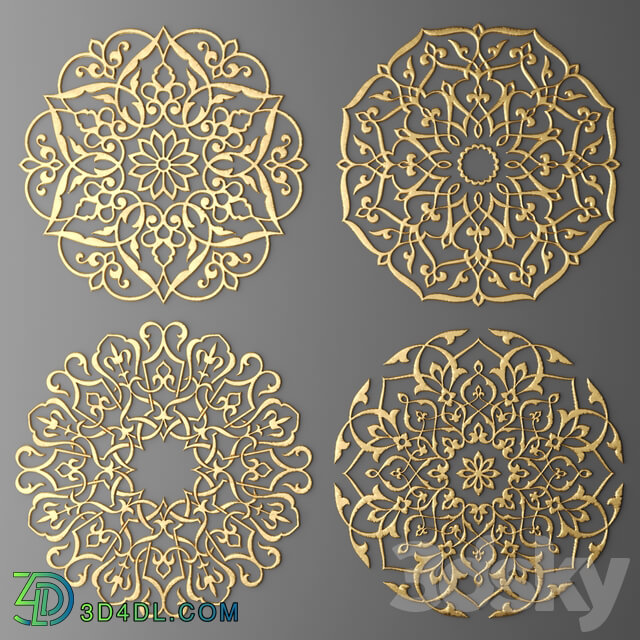 Decor for the ceiling. 3D Models