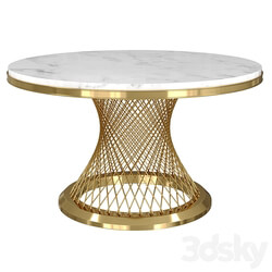 Modern Round Dining Table Stainless Steel Sintered Stone Plinth Tabletop Golden 