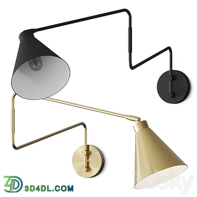 La Redoute Hiba Articulated Metal Wall Lamp