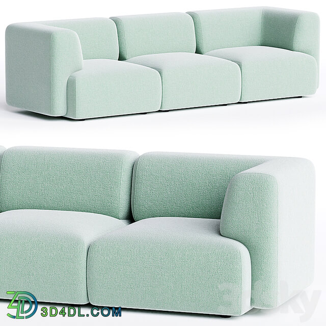 DUO MINI 3 seater sofa By Sancal