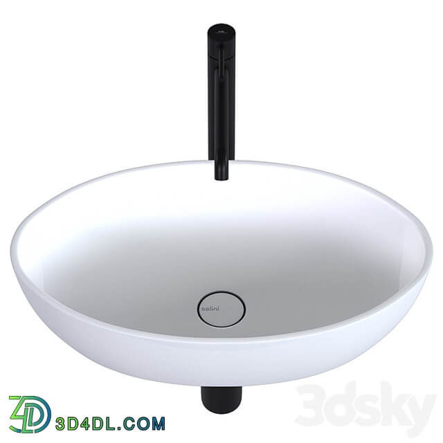 Sink Salini Alda 01 & faucet Noken Round by Porcelanosa