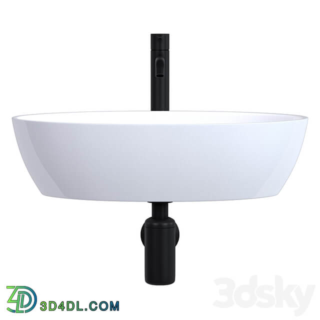 Sink Salini Alda 01 & faucet Noken Round by Porcelanosa