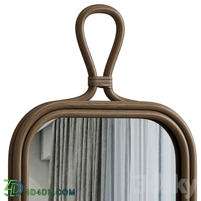 Nogu 25 x 53cm Rattan Rectangular Mirror