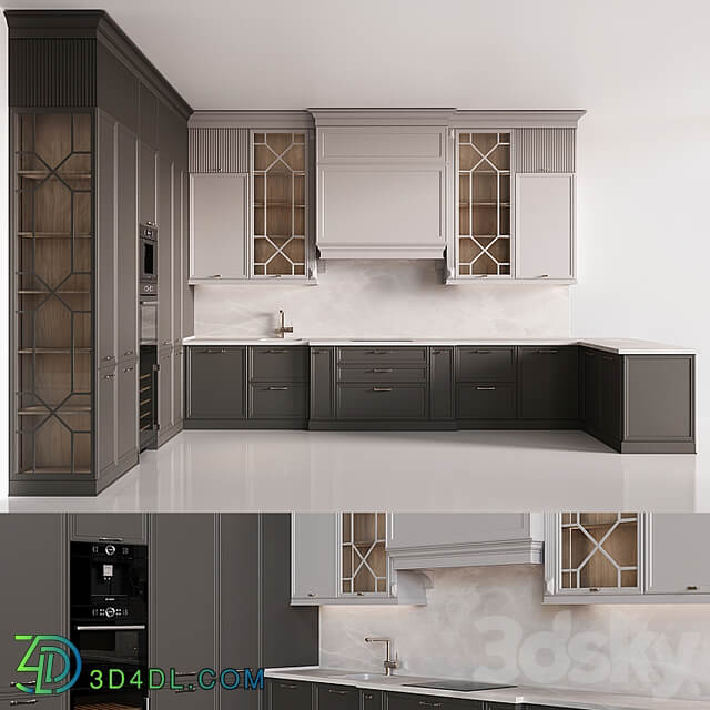 Neoclassical kitchen 28