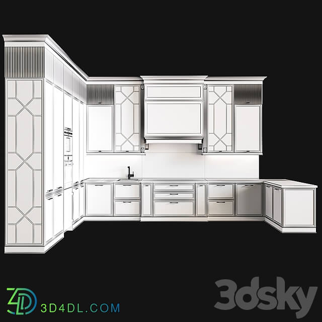 Neoclassical kitchen 28