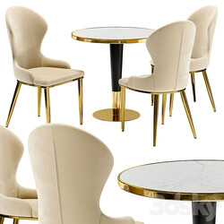 Dining chair Constance and table Madrid 