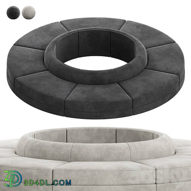 Maura Modular Convex Circle Sectional Sofa