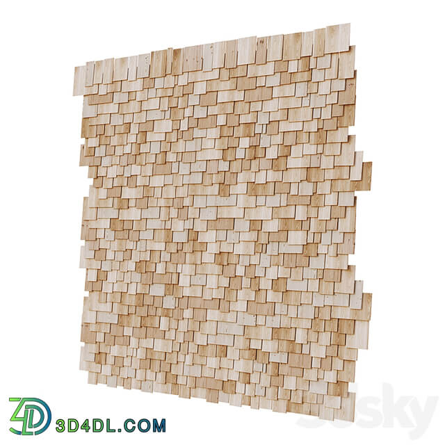 Wooden roof tiles seamless pattern 1