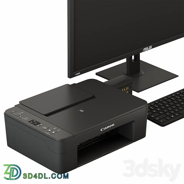 Black Desktop Accessory Set 01