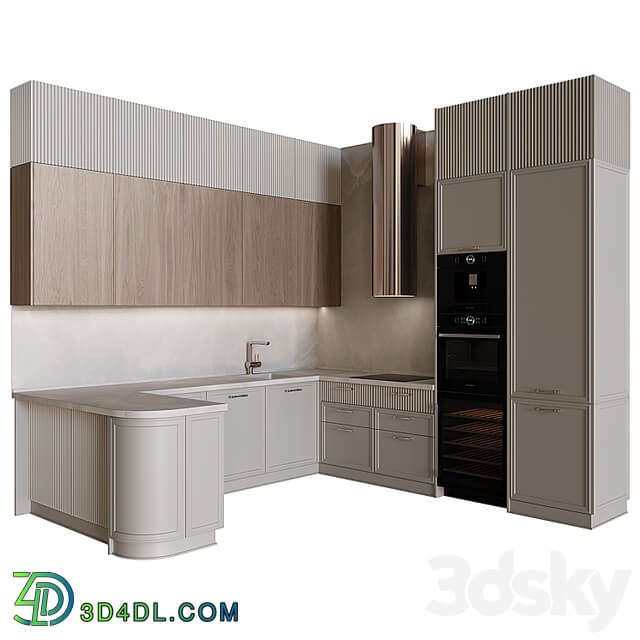 Neoclassical kitchen 30