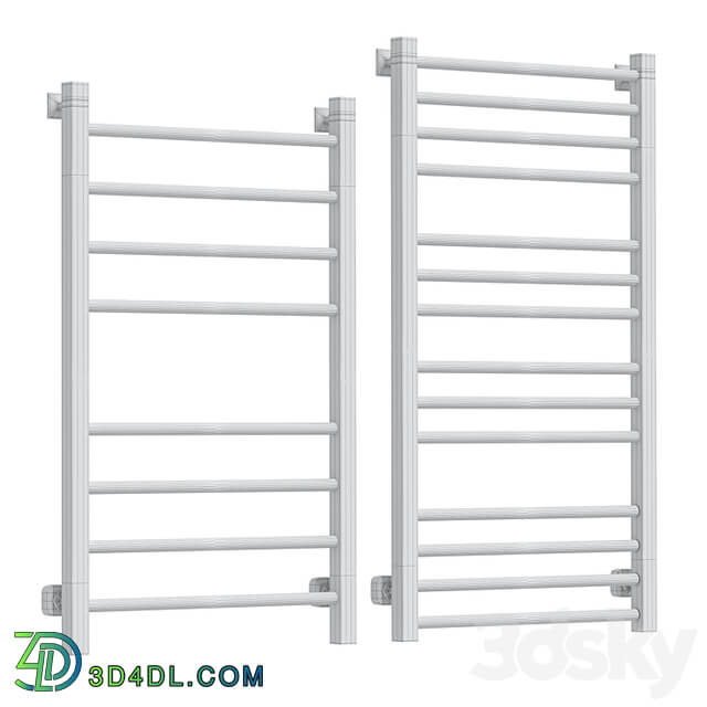 Water heated towel rail Dvin S Plaza 80/50 white