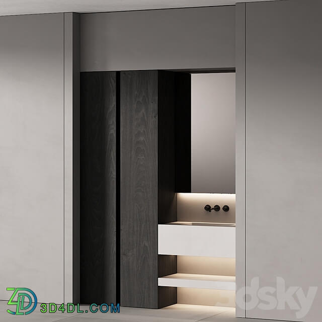 250 bathroom furniture 08 minimal modern LED mirror