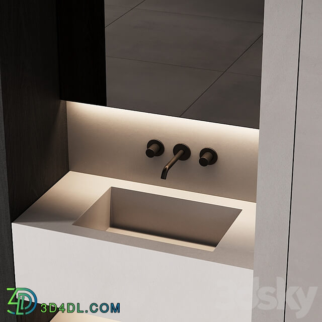 250 bathroom furniture 08 minimal modern LED mirror