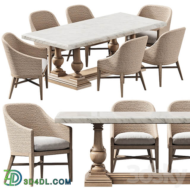 RH DINING SET 8