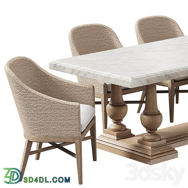 RH DINING SET 8