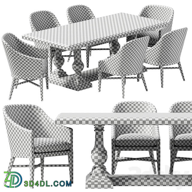 RH DINING SET 8