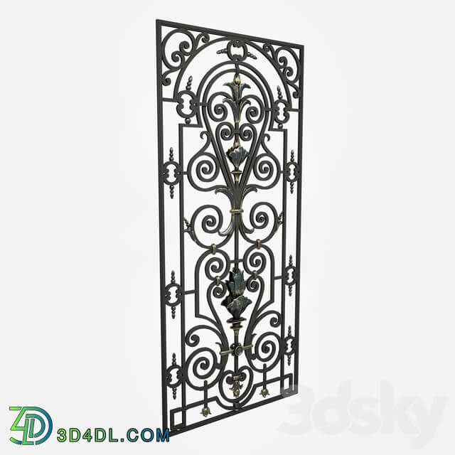 Wrought iron grille 22 Other 3D Models