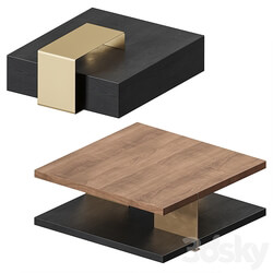 Homary Black Coffee Table 