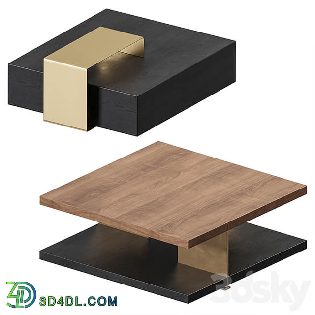 Homary Black Coffee Table