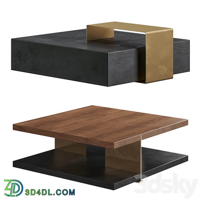 Homary Black Coffee Table