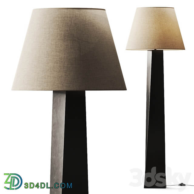 CB2 Beke Bronze Floor Lamp