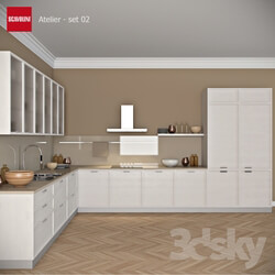 Kitchen Kitchen Scavolini Atelier set 02 