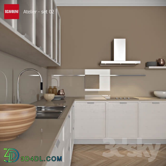 Kitchen Kitchen Scavolini Atelier set 02