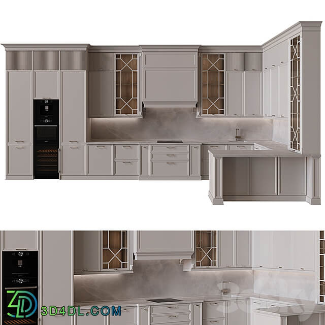 Neoclassical kitchen 32