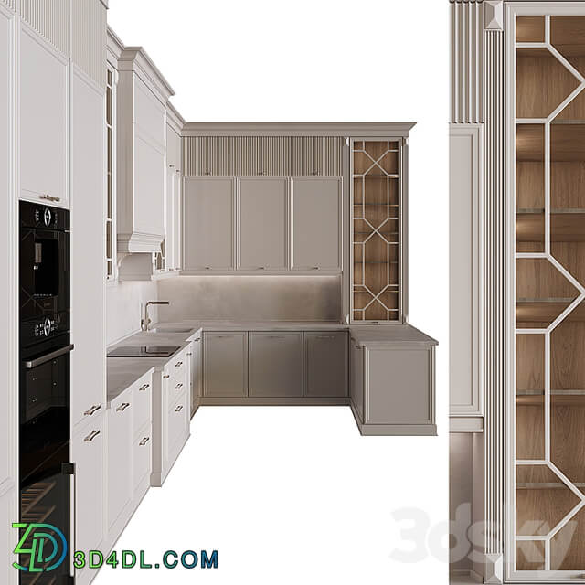 Neoclassical kitchen 32