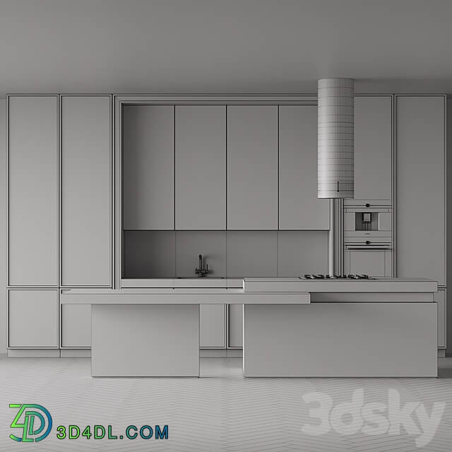 Kitchen with island 002