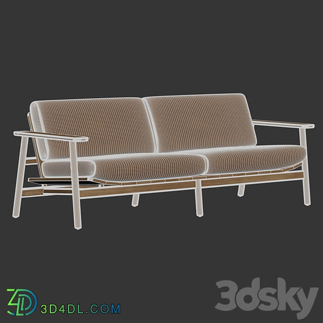 Kettal Riva, 3 Seater Sofa