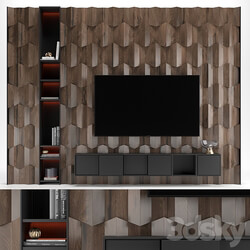 Tv Wall 022 wood 