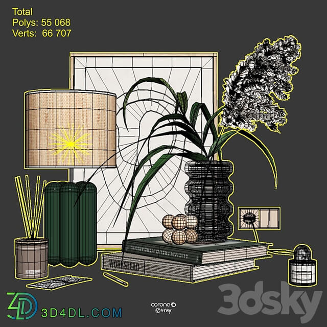 green decor set