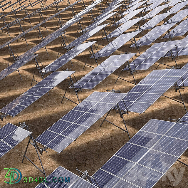 Rotary Solar Panel Power Plant