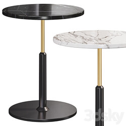 Modern Black Round Bar Table 