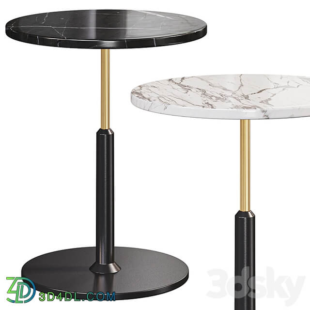 Modern Black Round Bar Table