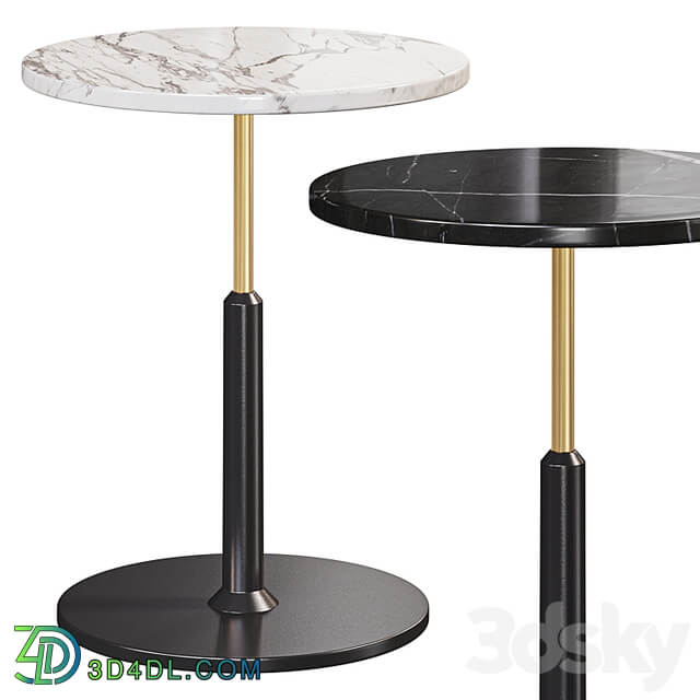 Modern Black Round Bar Table